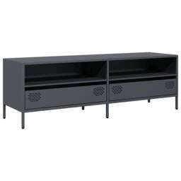 Berkfield Home TV Cabinet Anthracite 135x39x43.5 cm Cold-rolled Steel in Dark Grey
