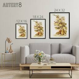 "Artery8 Frederick Sander Oncidium Tigrinum Orchid Flowers Framed Canvas Art - Size: W12"" x H16""" - thumbnail 4