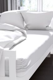 Belledorm Egyptian Cotton 400 Thread Count 38cm Fitted Sheet in Purple - Size: Single - thumbnail 2