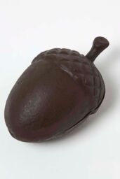 Homescapes Brown Hollow Acorn Key Keeper Cast Iron