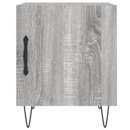 Berkfield Home Modern Bedside Cabinets 2 pcs Grey Sonoma 40x40x50 cm Engineered Wood - Size: 40 x 40 x 50 cm - thumbnail 6