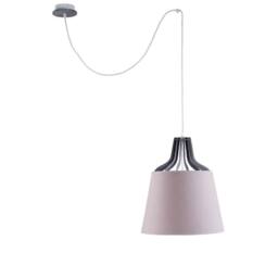Netlighting Lucio Dome Pendant Ceiling Light Pink 38cm 1x E27 200cm Wire