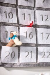 Dibor Luxury Grey Winter Trees Hanging Christmas Advent Calendar - thumbnail 3