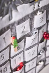 Dibor Luxury Grey Winter Trees Hanging Christmas Advent Calendar - thumbnail 4