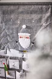 Dibor Luxury Grey Winter Trees Hanging Christmas Advent Calendar - thumbnail 2