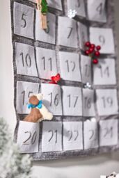 Dibor Luxury Grey Winter Trees Hanging Christmas Advent Calendar - thumbnail 5