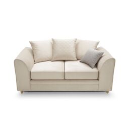 Abakus Direct Chicago Spill-Proof Velvet 2 Seater Sofa in Cream - thumbnail 6