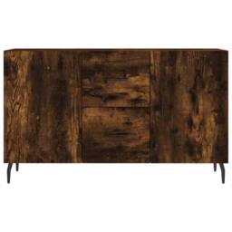Berkfield Home Sideboard Smoked Oak 100x36x60 cm Engineered Wood in Brown - Size: 100 x 36 x 60 cm - thumbnail 6