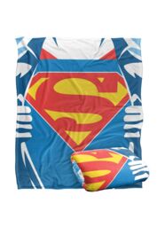 Superman Day 2025 Chest Logo Silky Touch Super Soft Throw Blanket 152 X 127 cm in White - thumbnail 2