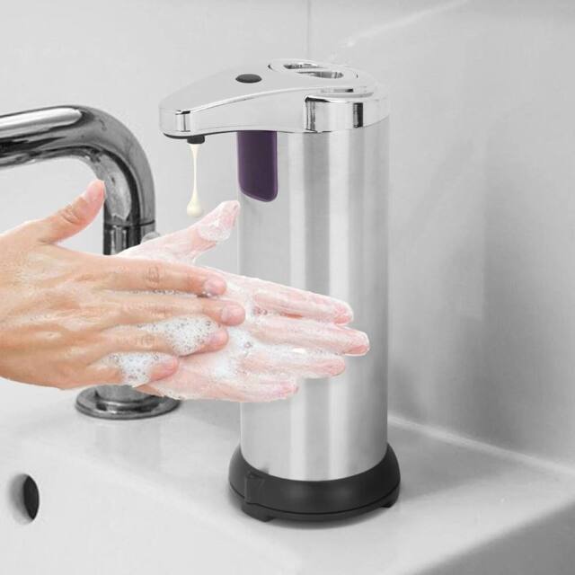 EONLION IR Sensor Automatic Shampoo Soap Dispenser in Silver - image 1