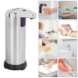 EONLION IR Sensor Automatic Shampoo Soap Dispenser in Silver - thumbnail 3