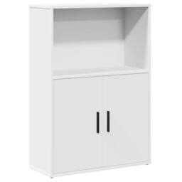 Berkfield Home Durable Bookcase White 60x24x85 cm Engineered Wood - Size: 60 x 24 x 85 cm - thumbnail 3