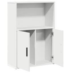 Berkfield Home Durable Bookcase White 60x24x85 cm Engineered Wood - Size: 60 x 24 x 85 cm - thumbnail 5