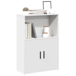 Berkfield Home Durable Bookcase White 60x24x85 cm Engineered Wood - Size: 60 x 24 x 85 cm - thumbnail 2