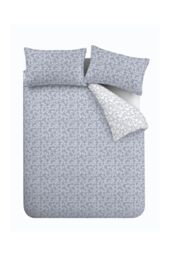 Bianca 'Shadow Leaves' 200TC Cotton Duvet Cover Set in Blue - Size: Single - thumbnail 5