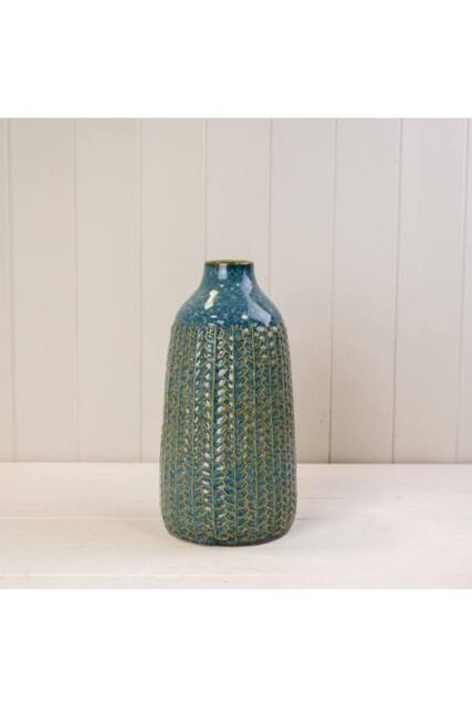 KDMD Blue Rustic Ceramic Vase - 29mm - image 1