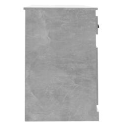 Berkfield Home Desk with Drawer Concrete Grey 115x50x75 cm Engineered Wood - Size: 115 x 50 x 75 cm - thumbnail 7