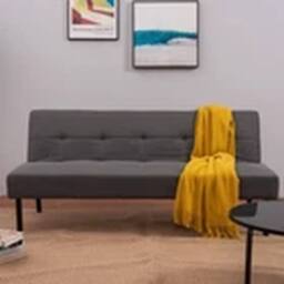 EONLION 3 Seater Padded Seat Sofa Bed Couch Recliner Sofabed Living Room in Grey - thumbnail 2