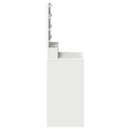 Berkfield Home White Dressing Table with LED Lights, 50x41x135 cm - Size: 50 x 41 x 135 cm - thumbnail 5