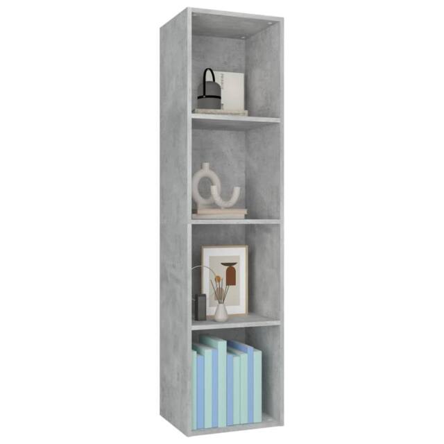 Berkfield Home Classic Book Cabinet/TV Cabinet Concrete Grey 36x30x143 cm Engine - Size: 36 x 30 x 143 cm - image 1