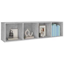 Berkfield Home Classic Book Cabinet/TV Cabinet Concrete Grey 36x30x143 cm Engine - Size: 36 x 30 x 143 cm - thumbnail 7