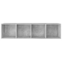 Berkfield Home Classic Book Cabinet/TV Cabinet Concrete Grey 36x30x143 cm Engine - Size: 36 x 30 x 143 cm - thumbnail 9