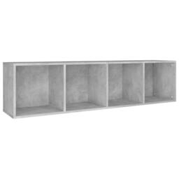 Berkfield Home Classic Book Cabinet/TV Cabinet Concrete Grey 36x30x143 cm Engine - Size: 36 x 30 x 143 cm - thumbnail 8