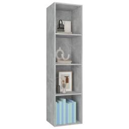 Berkfield Home Classic Book Cabinet/TV Cabinet Concrete Grey 36x30x143 cm Engine - Size: 36 x 30 x 143 cm - thumbnail 1