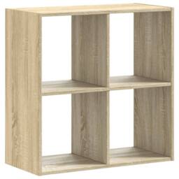 Berkfield Home Bookcase Sonoma Oak 68.5x32x68.5 cm Engineered Wood in Light Tan - thumbnail 6