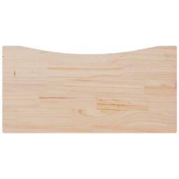 Berkfield Home Beautiful Desk Top 80x40x2.5 cm Solid Wood Pine in Light Tan - thumbnail 5