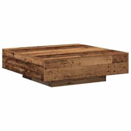 Berkfield Home Coffee Table - Old Wood, 100x100x31 cm, Made from Engineered Wood in Brown - Size: 100 x 100 x 31 cm - thumbnail 2