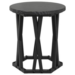 Berkfield Home Nesting Side Tables 3 pcs Black Oak Engineered Wood - thumbnail 8