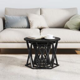 Berkfield Home Nesting Side Tables 3 pcs Black Oak Engineered Wood - thumbnail 4