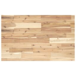 Berkfield Home Table Top Rectangular 80x50x4 cm Solid Wood Acacia in Brown - Size: 80 x 50 x 4 cm - thumbnail 2