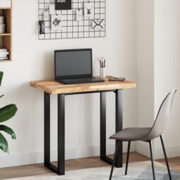 Berkfield Home Table Top Rectangular 80x50x4 cm Solid Wood Acacia in Brown - Size: 80 x 50 x 4 cm - thumbnail 3