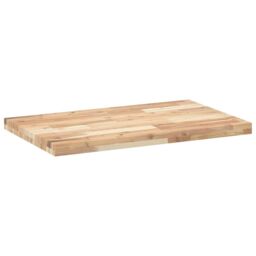Berkfield Home Table Top Rectangular 80x50x4 cm Solid Wood Acacia in Brown - Size: 80 x 50 x 4 cm - thumbnail 5