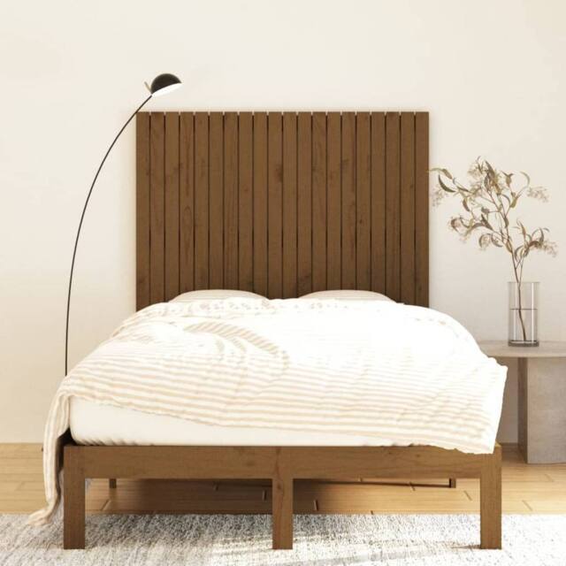 Berkfield Home Wall Headboard Honey Brown 127.5x3x110 cm Solid Wood Pine - image 1