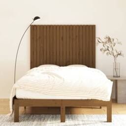 Berkfield Home Wall Headboard Honey Brown 127.5x3x110 cm Solid Wood Pine - thumbnail 1