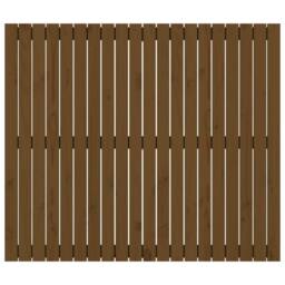 Berkfield Home Wall Headboard Honey Brown 127.5x3x110 cm Solid Wood Pine - thumbnail 4