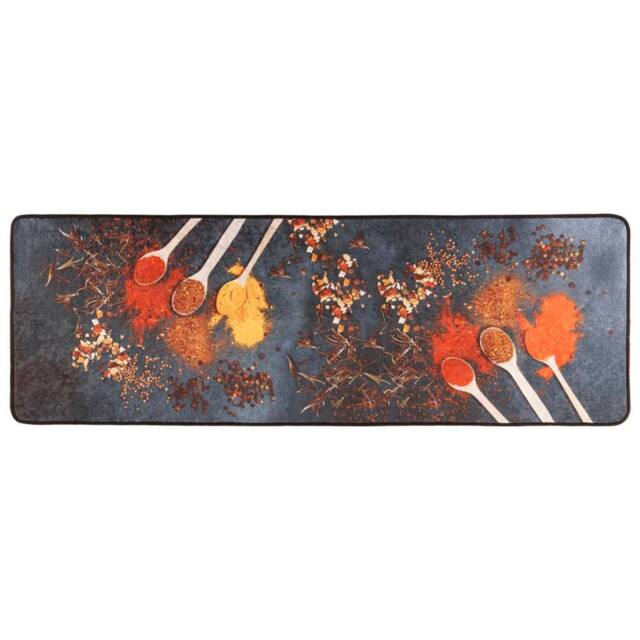 Berkfield Home Kitchen Rug Multicolour 60x180 cm Washable Anti Slip - Size: 100 cm diameter - image 1