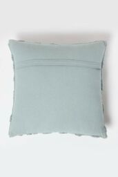 Homescapes Geometric Diamond Tufted Cotton Cushion in Green - Size: 45 cm x 45 cm - thumbnail 3
