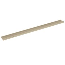 Berkfield Home Wall Shelves 2 pcs Sonoma Oak 115x9x3 cm in Brown - Size: 115 x 9 x 3 cm - thumbnail 4