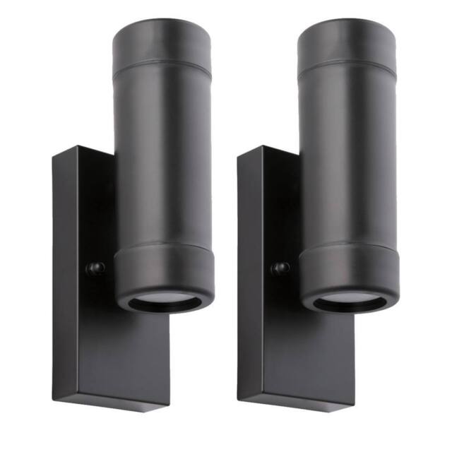 First Choice Lighting Set of 2 Gale - Polypropylene Coastal Dusk Dawn Wall Lights in Black - image 1