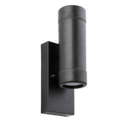 First Choice Lighting Set of 2 Gale - Polypropylene Coastal Dusk Dawn Wall Lights in Black - thumbnail 2