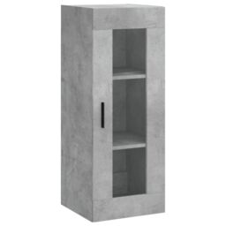 Berkfield Home Highboard Concrete Grey 34.5x34x180 cm Engineered Wood - thumbnail 5
