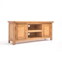 Cabinet Bits Trivento Light Wood 2 Door TV Cabinet Chrome Knob in Natural - thumbnail 2