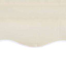 Berkfield Home Durable Awning Top Sunshade Canvas Cream 4 x 3 m in Beige - thumbnail 4