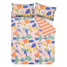 Smart Living Luxury Super Soft Reversible Abstract Floral Duvet Cover With Pillowcase - Size: King - thumbnail 6
