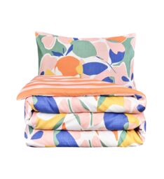 Smart Living Luxury Super Soft Reversible Abstract Floral Duvet Cover With Pillowcase - Size: King - thumbnail 8