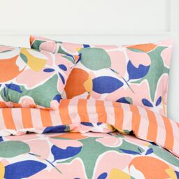 Smart Living Luxury Super Soft Reversible Abstract Floral Duvet Cover With Pillowcase - Size: King - thumbnail 4